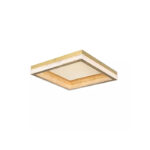 Plafon Queensland 40x40cm Dourado 3000k