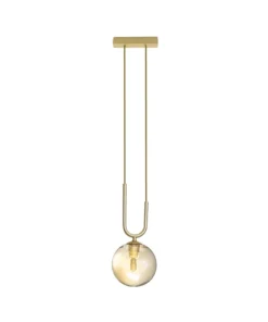 PENDENTE ORBIT 1 ESFERA CHAMPAGNE 1XG9 O Lustre Pendente Quality Orbit é a escolha perfeita para complementar o estilo e iluminar qualquer ambiente interno.