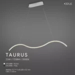 Pendente Taurus Led 3000K 23W OPUS - Imagem 4