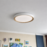 Plafon Montana Branco e Dourado 51CM Hevvy