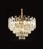 Lustre Em Cristal Dourado 55Cm DCD00463 SINDORA - Imagem 2