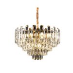 Lustre Em Cristal Dourado 55Cm DCD00463 SINDORA - Imagem 3