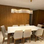 Pendente Led Atenas Metal Acrílico Dourado 28w 3000k