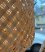 PENDENTE RÚSTICO BALI FIBRA DE BAMBU 1XE27 (D)40CM GMH TRADE - Imagem 3