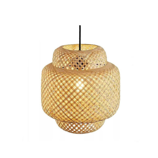 Pendente Fibra Natural Bambu Bali 40CM E uma peça que incorpora naturalidade, harmonia e elegância, sendo parte da nova linha de pendentes feitos de fibra.