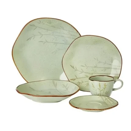 Aparelho de Jantar e Chá Ryo 20 Peças Bambu - Oxford