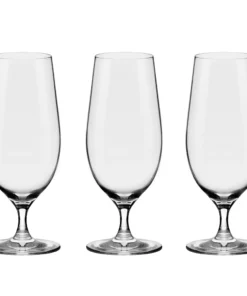 JOGO DE 3 TAÇAS DE CRISTAL CERVEJA 460 ML BEER GLASS