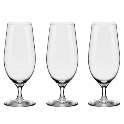 JOGO DE 3 TAÇAS DE CRISTAL CERVEJA 460 ML BEER GLASS