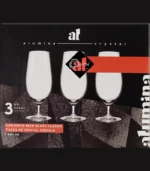 JOGO DE 3 TAÇAS DE CRISTAL CERVEJA 460 ML BEER GLASS - Imagem 4