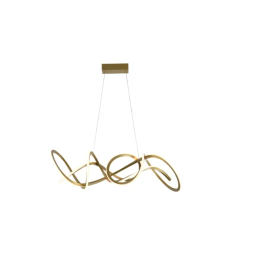 Pendente Led Wyna 79w 3000k Douardo Champagne