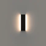 Arandela Reflex Preta 42cm Stella Bivolt 12W