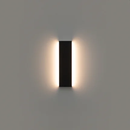 Arandela Reflex Preta 42cm Stella Bivolt 12W