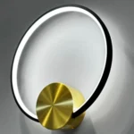 Arandela LED Signo 12W Preto Com Dourado Usina Design - Imagem 3