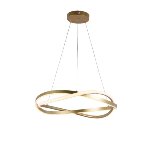 Pendente LED EUNI 60CM Dourado 56W Nordecor