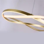 Pendente LED EUNI 60CM Dourado 58W Nordecor - Imagem 4