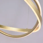 Pendente LED EUNI 60CM Dourado 58W Nordecor - Imagem 3