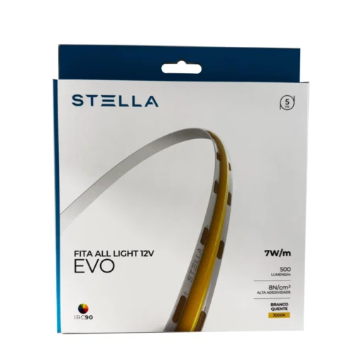 Fita LED ALL Light 15W/m 3000k 12V EVO Rolo 5m Stella