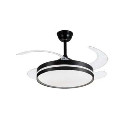 Ventilador Teto Retrátil Preto C/ Controle Remoto SL