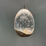 Pendente Gute Bella 9x14cm Led 4,8w 3000k 288lm Dourado E Transparente - Imagem 2