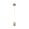 Pendente Gute Bella 9x14cm Led 4,8w 3000k 288lm Dourado E Transparente
