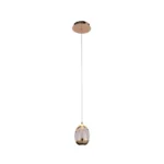 Pendente Gute Bella 9x14cm Led 4,8w 3000k 288lm Dourado E Transparente