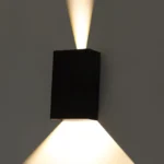 Arandela LED SIKI 10W 3000K Nordecor Preta - Imagem 2