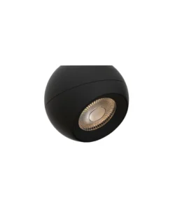 Spot Iris Sobrepor 7w Orbital 360º 3000k Preto Pix