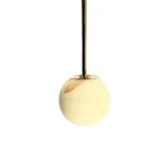 Pendente Globo Mármore Dourado 12cm 3000K - Imagem 2