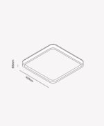 Luminária Plafon LED HALO 52W Branco Opus Led - Imagem 3