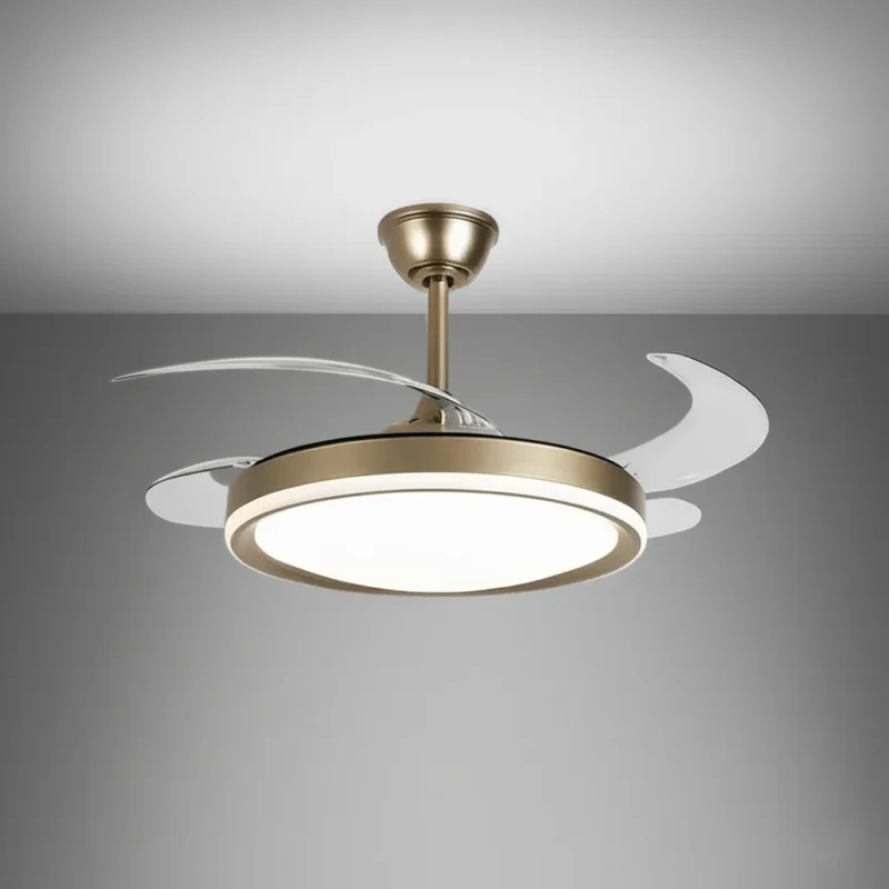 Ventilador De Teto Retrátil C/ Led Dimerizável Air Midas Opus Led