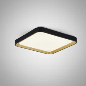 Plafon Heaven Quadrado 36 W Com Controle Remoto preta Opus Led