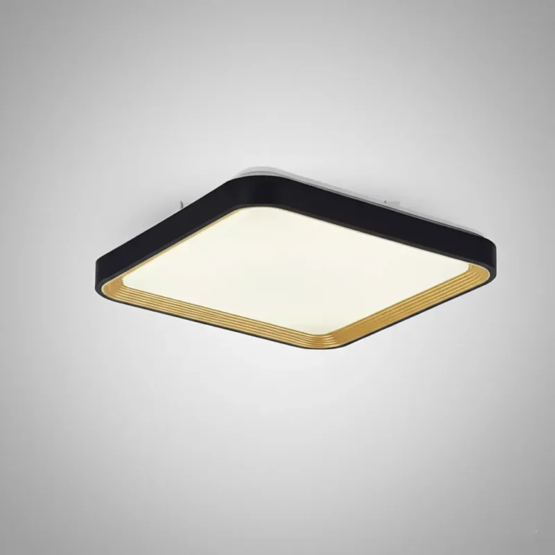 Plafon Heaven Quadrado 36 W Com Controle Remoto preta Opus Led