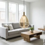 Pendente Thunder 23X38cm Bronze e Vidro Skylight - Imagem 4