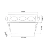 Spot De Embutir Downlight Powerus 6w  Nordecor - Imagem 4