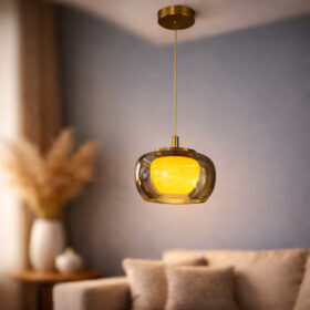 Pendente Em Rocha Natural Mármore