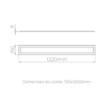 Painel de Embutir LED ECO Retangular IRC 90 4000K Stella - Imagem 3