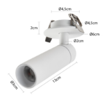 Spot De Embutir Blet 3000k 5w Branco- Nordecor - Imagem 4