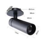 Spot De Embutir Blet 3000k 5w Preto - Nordecor - Imagem 3