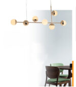 Pendente Kepner Metal e Vidro Dourado - Imagem 2