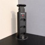 Torre De Tomadas Retrátil De Embutir Mesa Cozinha Sobrepor Bancada Escritório Totem Bivolt Plug 20A