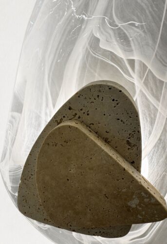 ARANDELA ALERA  EM TRAVERTINO FORMATO ORGANICO photo review